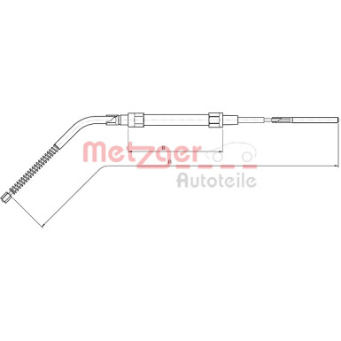 Metzger Seilzug, Feststellbremse 10.4134
