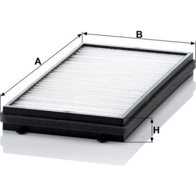 MANN-FILTER CU 3124-2 Innenraumfilter, Partikelfilter