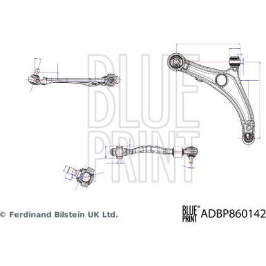 Blue Print Lenker, Radaufhängung ADBP860142
