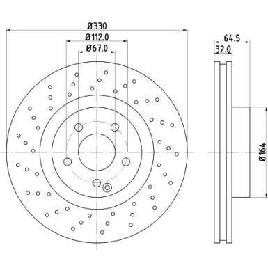 Bremsscheibe 8DD 355 109-471 Bremsscheibe 8DD 355 109-471