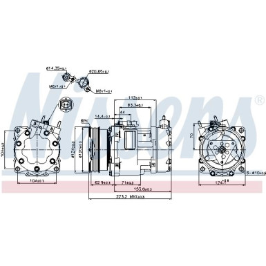 Nissens Kompressor, Klimaanlage FIRST FIT 89178