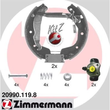 Zimmermann Bremsbackensatz KIT Z 20990.119.8