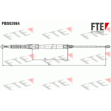 Seilzug, Feststellbremse 9250084 Seilzug, Feststellbremse 9250084