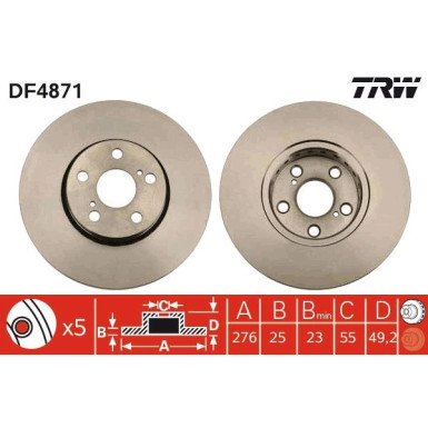 Bremsscheibe DF4871 Bremsscheibe DF4871