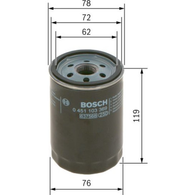 BOSCH 0 451 103 369 Ölfilter BOSCH 0 451 103 369 Ölfilter