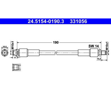 Bremsschlauch 24.5154-0190.3