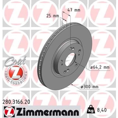 Bremsscheibe 280.3166.20 Bremsscheibe 280.3166.20
