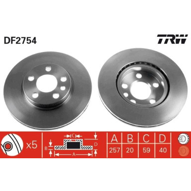 Bremsscheibe DF2754 Bremsscheibe DF2754