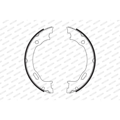 Bremsbackensatz, Feststellbremse FSB662 Bremsbackensatz, Feststellbremse FSB662