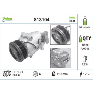 Kompressor, Klimaanlage 813104 Kompressor, Klimaanlage 813104