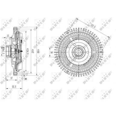 NRF Kupplung, Kühlerlüfter 49673