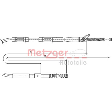 Metzger Seilzug, Feststellbremse 17.1445