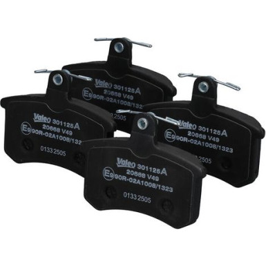 Valeo Bremsbelagsatz, Scheibenbremse EXPERT 301125A Valeo Bremsbelagsatz, Scheibenbremse EXPERT 301125A