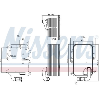 Nissens Ölkühler, Motoröl FIRST FIT 90807