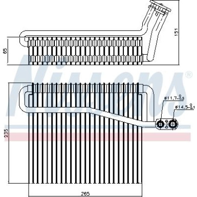 Verdampfer, Klimaanlage 92271 Verdampfer, Klimaanlage 92271