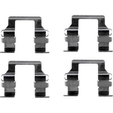 Hella Zubehörsatz, Scheibenbremsbelag 8DZ 355 204-991 Hella Zubehörsatz, Scheibenbremsbelag 8DZ 355 204-991