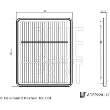 Blue Print Luftfilter ADBP220112