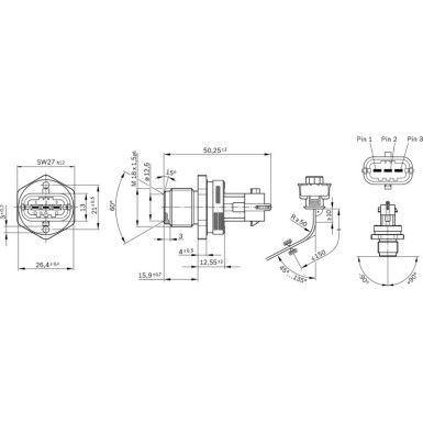 Sensor, Kraftstoffdruck 0 281 002 907 Sensor, Kraftstoffdruck 0 281 002 907