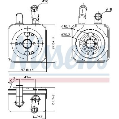 Nissens Ölkühler, Motoröl FIRST FIT 90853