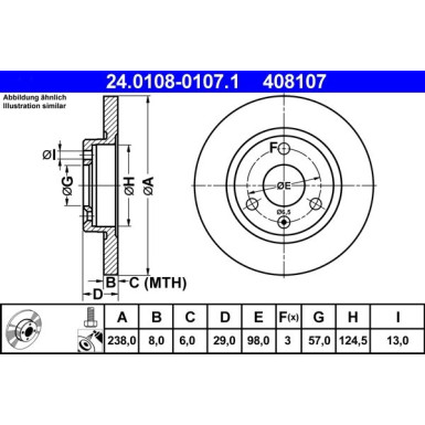 Bremsscheibe 24.0108-0107.1
