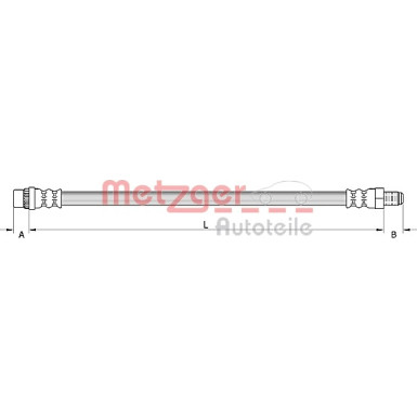 Metzger Bremsschlauch 4110930