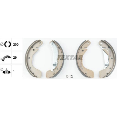Textar Bremsbackensatz 91044800 Textar Bremsbackensatz 91044800