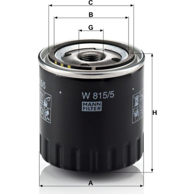 Ölfilter W 815/5