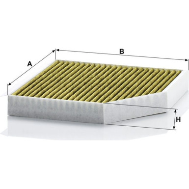 MANN-FILTER FP 2641 Innenraumfilter FreciousPlus Aktivkohlefilter mit Polyphenol, antibakteriell, Feinstaubfilter (PM 2.5)