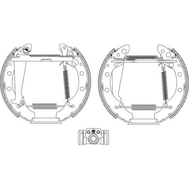 Bremsbackensatz 8DB 355 005-021 Bremsbackensatz 8DB 355 005-021