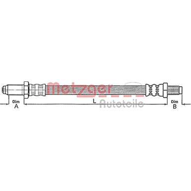Metzger Kupplungsschlauch 4112219