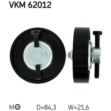 SKF Spannrolle, Keilrippenriemen VKM 62012