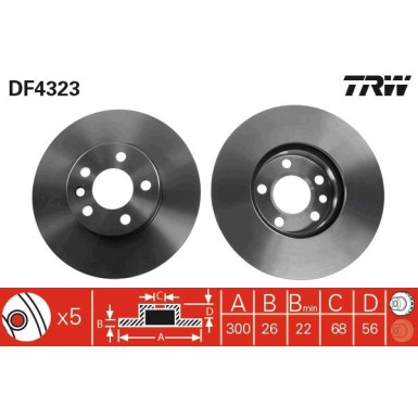 Bremsscheibe DF4323 Bremsscheibe DF4323