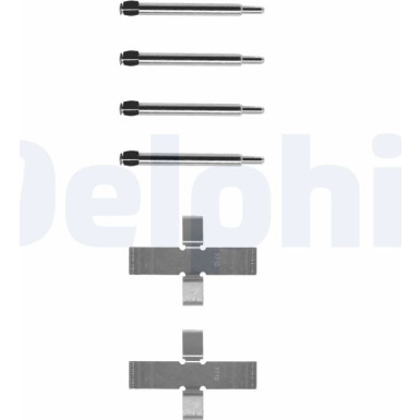 Delphi Zubehörsatz, Scheibenbremsbelag LX0003