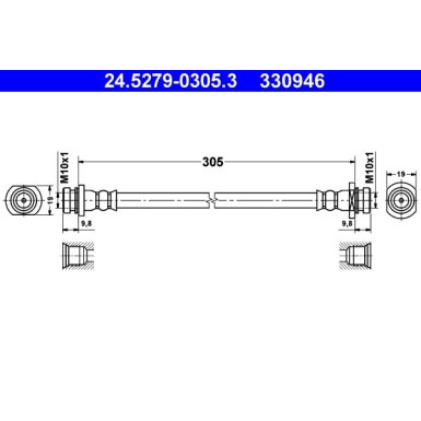 Bremsschlauch 24.5279-0305.3 Bremsschlauch 24.5279-0305.3