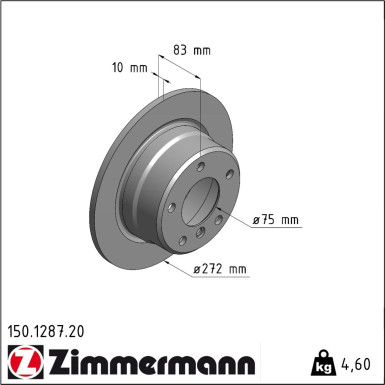 Bremsscheibe 150.1287.20