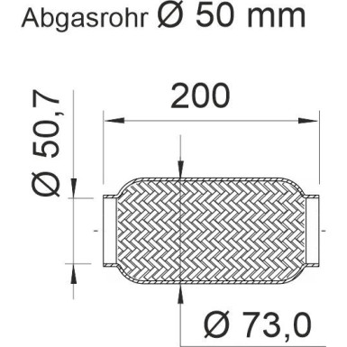 Flexrohr, Abgasanlage 460033 Flexrohr, Abgasanlage 460033
