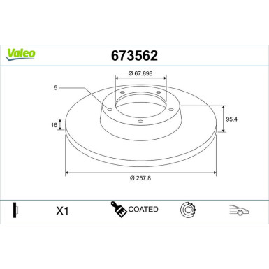 Bremsscheibe 673562