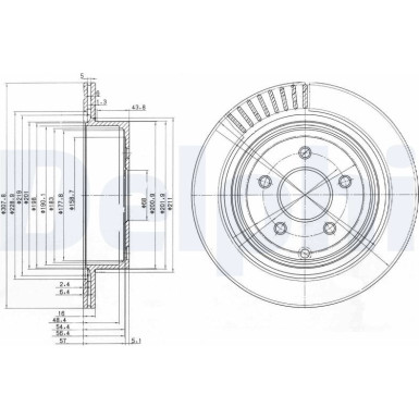 Delphi Bremsscheibe BG4041