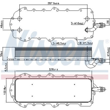 Nissens Ölkühler, Motoröl 90947