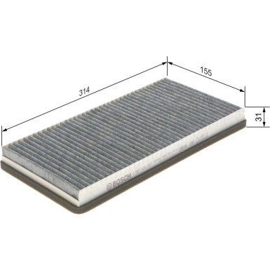 BOSCH 1 987 432 307 Innenraumfilter BOSCH 1 987 432 307 Innenraumfilter
