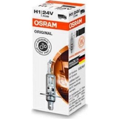 Osram Glühlampe, Fernscheinwerfer Original H1 24V Faltschachtel ORIGINAL 64155