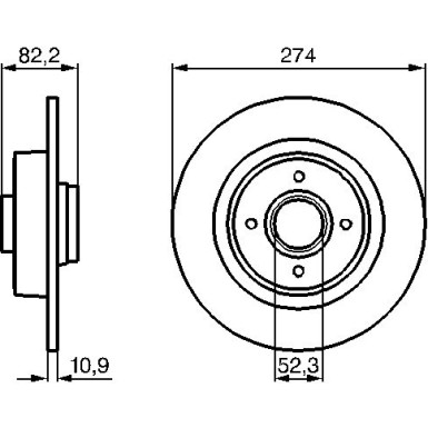 BOSCH Bremsscheibe 0 986 479 108 BOSCH Bremsscheibe 0 986 479 108