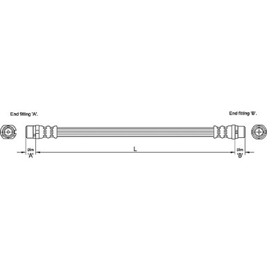 Metzger Bremsschlauch 4110251