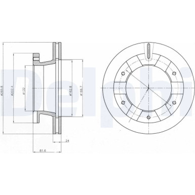 Delphi Bremsscheibe BG4285 Delphi Bremsscheibe BG4285
