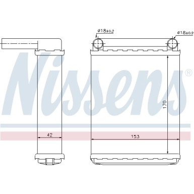 Nissens Wärmetauscher, Innenraumheizung 72038 Nissens Wärmetauscher, Innenraumheizung 72038