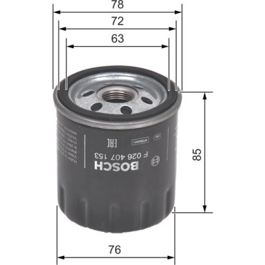 BOSCH F 026 407 153 Ölfilter BOSCH F 026 407 153 Ölfilter