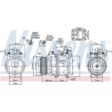 Kompressor, Klimaanlage 89301 Kompressor, Klimaanlage 89301