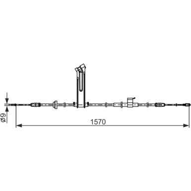 Seilzug, Feststellbremse 1 987 482 833 Seilzug, Feststellbremse 1 987 482 833