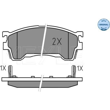 Meyle Bremsbelagsatz, Scheibenbremse MEYLE-ORIGINAL: True to OE 025 217 5416/W Meyle Bremsbelagsatz, Scheibenbremse MEYLE-ORIGINAL: True to OE 025 217 5416/W