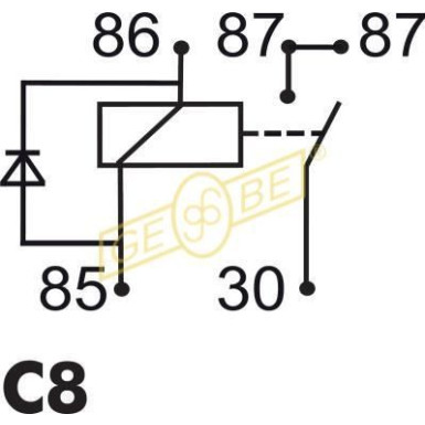 GEBE Relais, Arbeitsstrom 9 9309 1